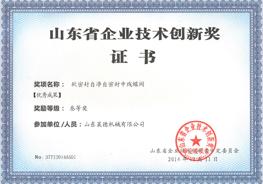 山東省科技技術(shù)創(chuàng)新獎